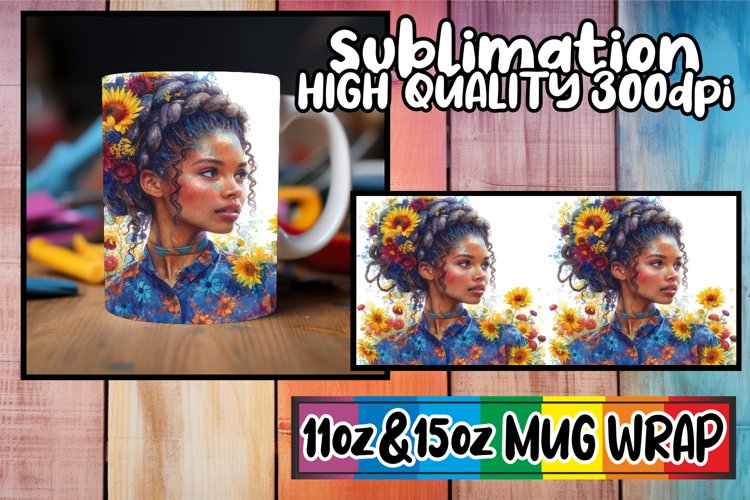 African American Woman Clipart Image 7
