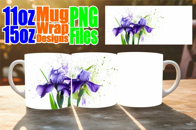 Springtime Joy Cup: Delicate Sublimation Design