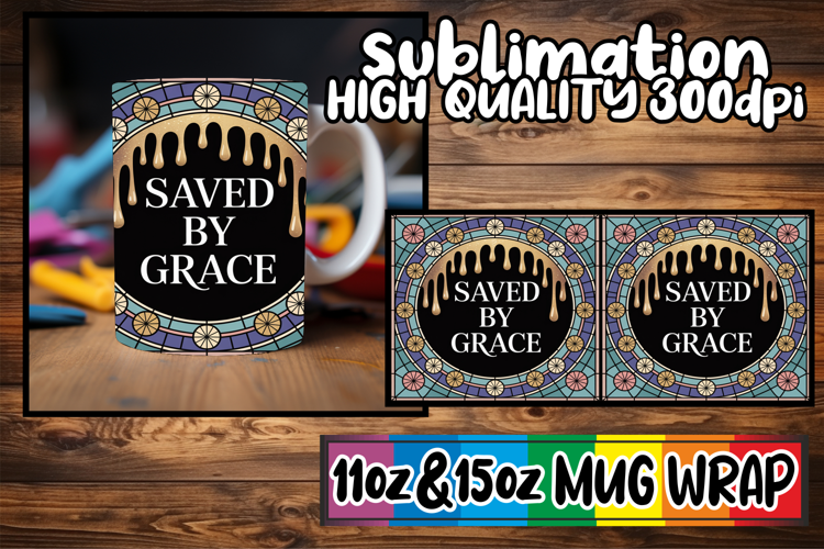 Serene evenings sublimation mug wrap, Christian