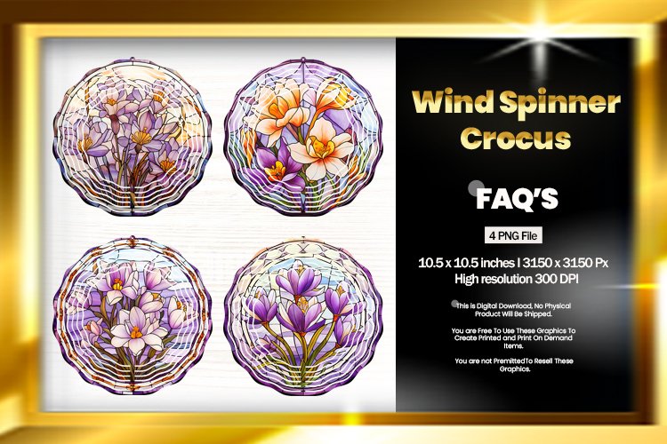 Crocus Wind Spinner Sublimation - 04 Variations example image 1