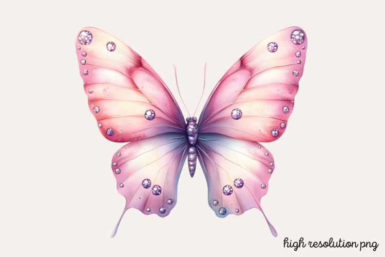 Pink Butterfly Clipart Image 22