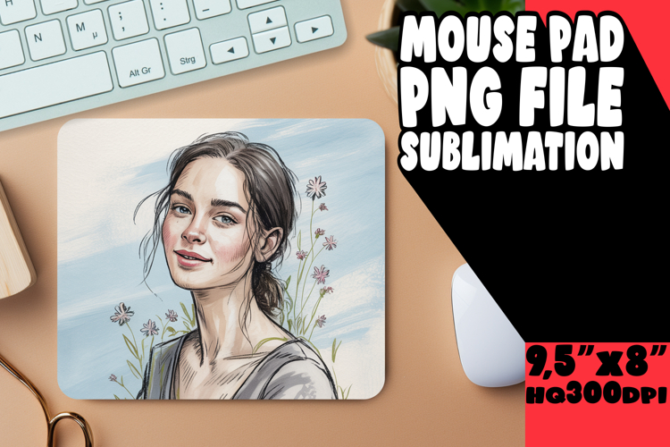 Enchanted Mouse Mat Designs, Beauty Woman