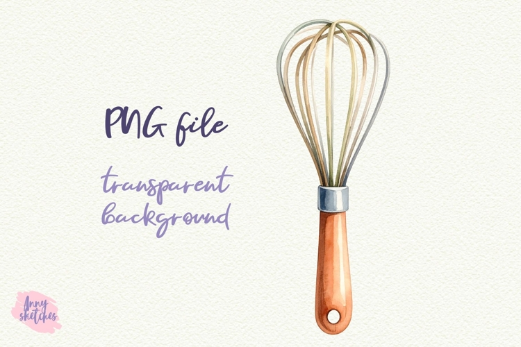 Whisk Clipart Sublimation Baking PNG