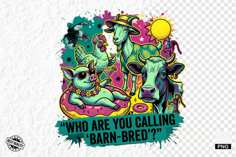 Farm Animals PNG Sublimation - Summer Animal