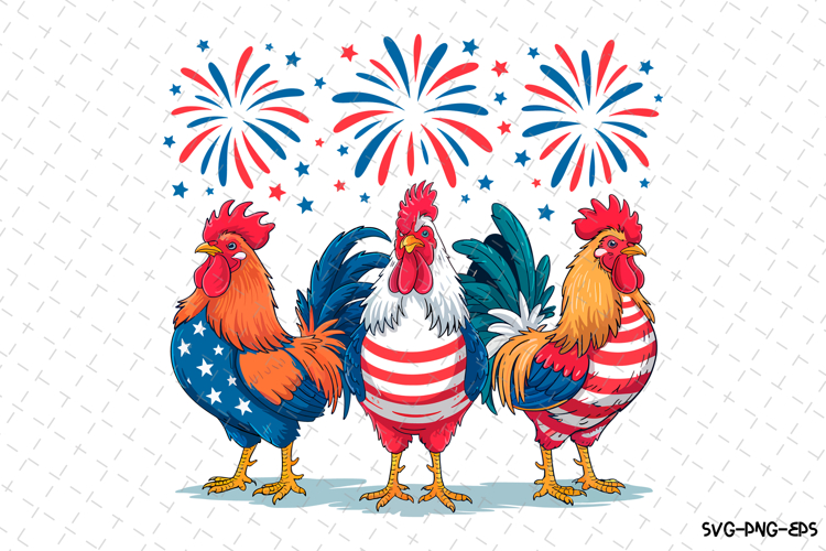America Rooster Svg Design | 4th of july svg | Svg Files