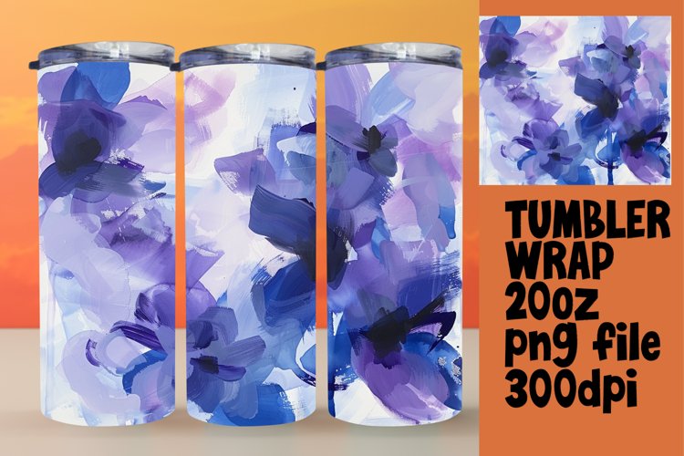 Whimsical Blossom Breeze 20oz Tumbler Wrap Design