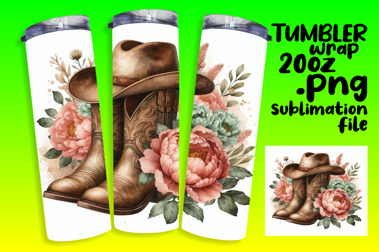 BEAUTIFUL 20oz Tumbler Artwork , Western