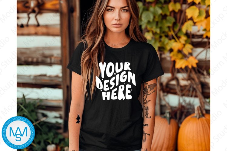 White Tshirt Mockup Image 24