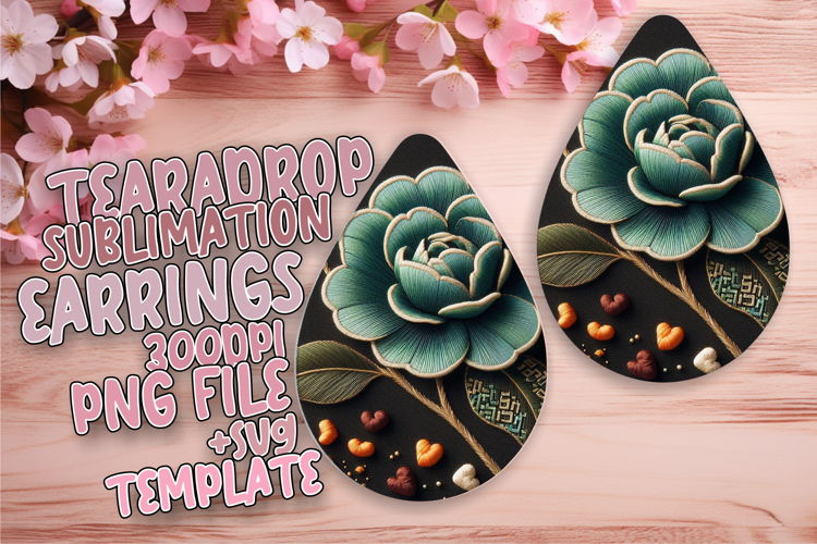 Whimsical Teardrop Design for DIY , 3D Flower