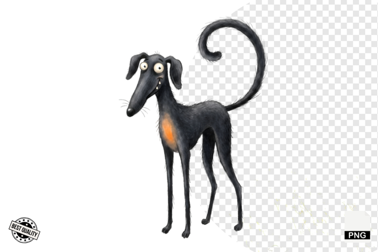 Quirky Zombie Dogs Clipart