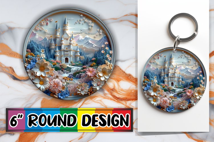 Scenic Round Ornament Variety example image 1