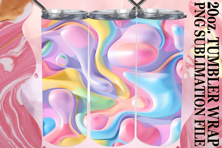 Expressive Inflated Art Tumbler Assortment example image 1