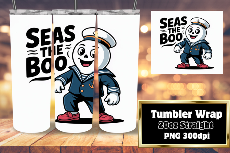 20oz Tumbler Design for Creative Gifts , Funny Ghost