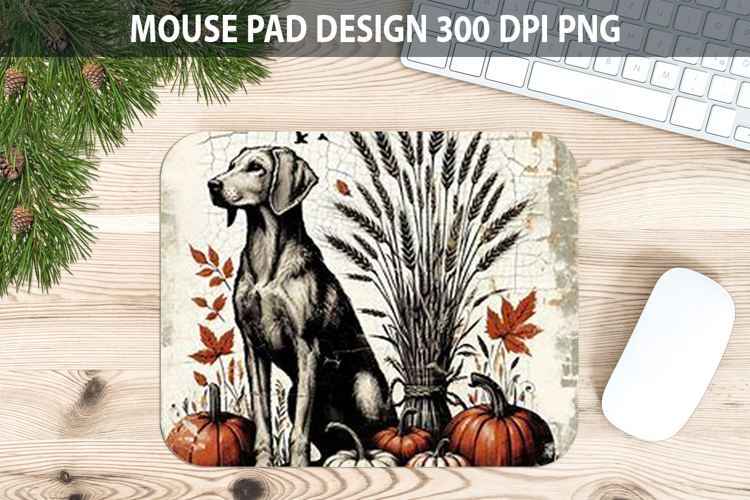 Dog Mouse pad Sublimation - Thanksgiving PNG Design