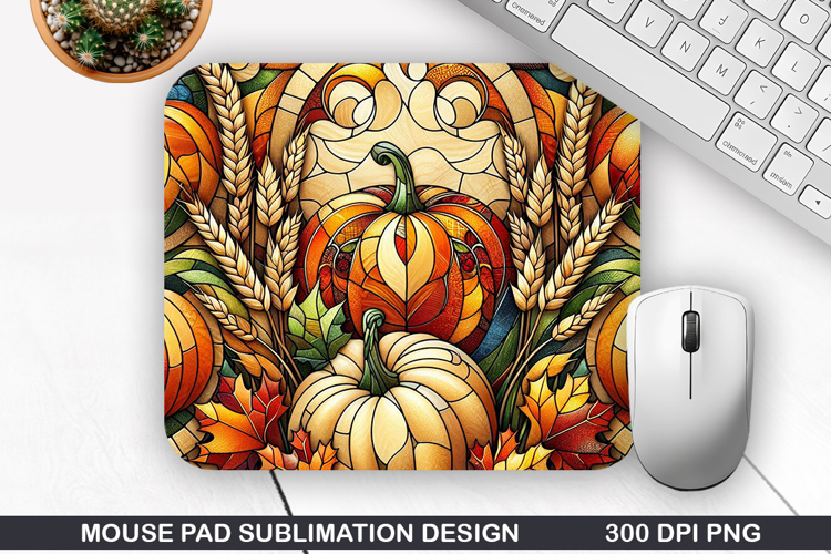 Pumpkin Mouse Pad Sublimation, Halloween Mouse Pad PNG