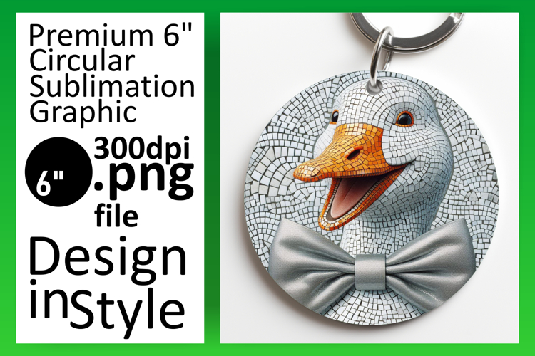 Cute Circle Design for Coasters , Goose