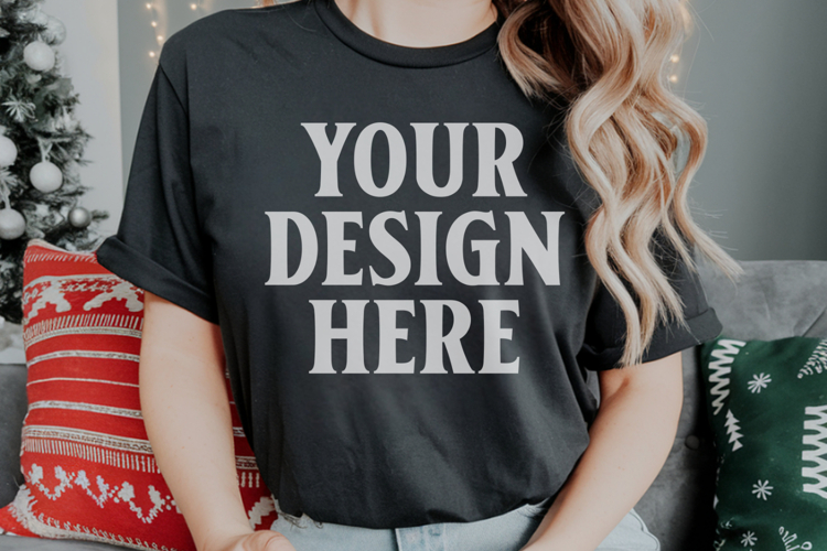 Pepper Christmas Comfort Colors 1717 Mockups, CC 1717 m