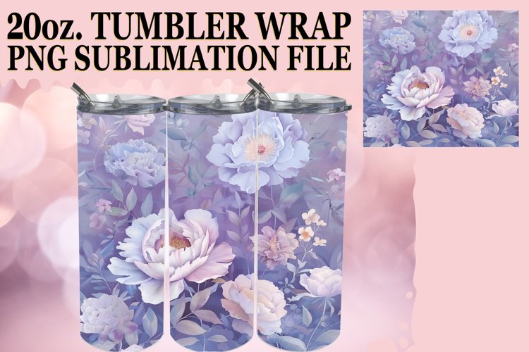 Spring Vibrant Flower Bloom Tumbler Wrap, Spring Delight example image 1