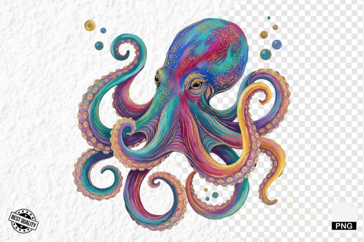 Coastal Octopus PNG Clipart