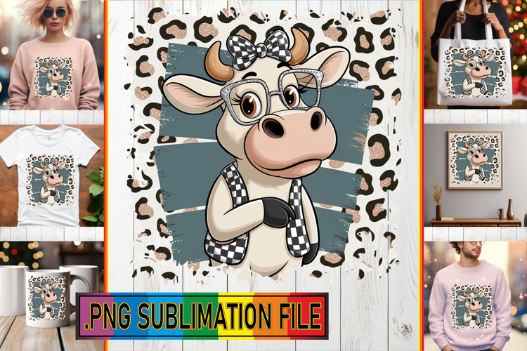 Cow Sublimation Designs Image 9