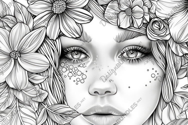 Flowers Texture Image 5