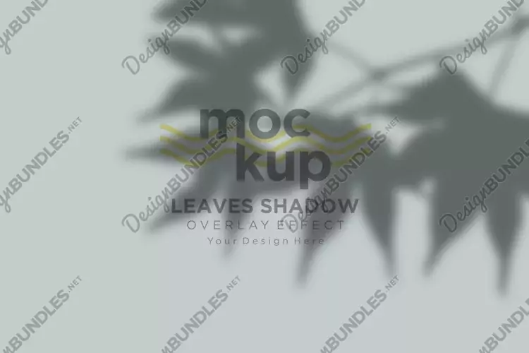 Leaves Shadow Overlay Effect Mockup
