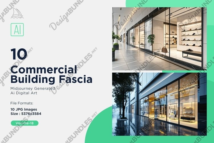 Commercial Building Fascia 10 Set V - 18