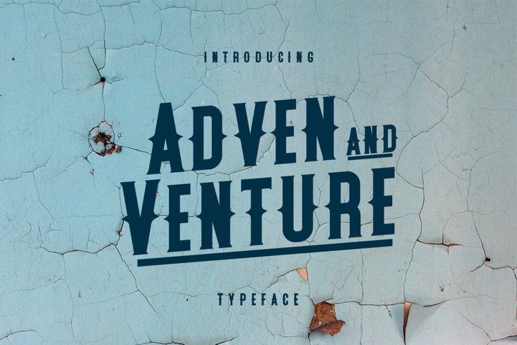 Adven and Venture Typeface example image 1