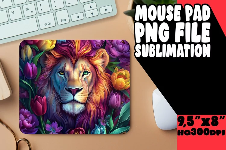 COZY MOUSE PAD FUN ART, Leo