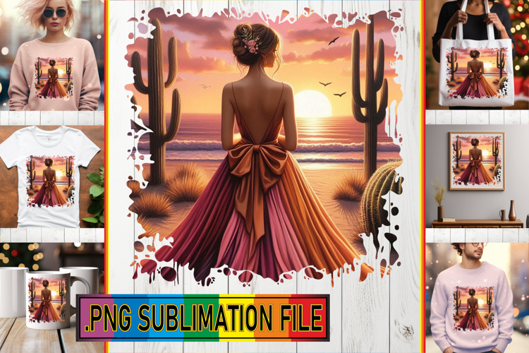 Sweet TSHIRT Art PNG, Women example image 1