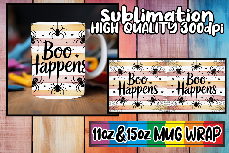 Refreshing vibes 11oz 15oz sublimation wrap, Halloween