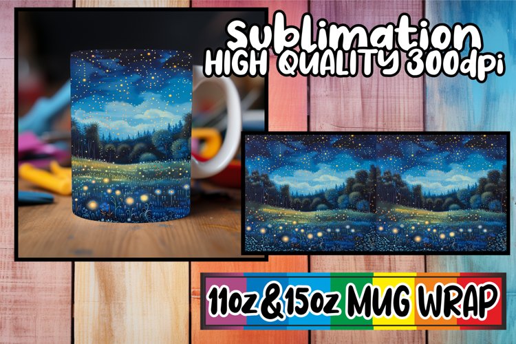 Vibrant Landscapes for 11oz 15oz Sublimation