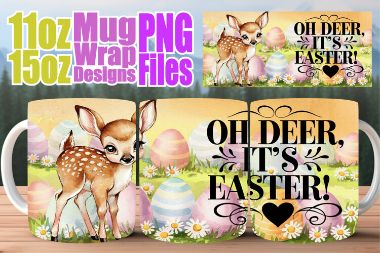 Sweet beginnings sublimation print wrap, Easter example image 1