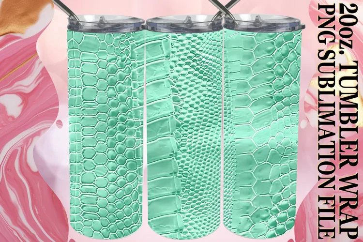 Quilted Pattern Texture Tumbler Sublimation
