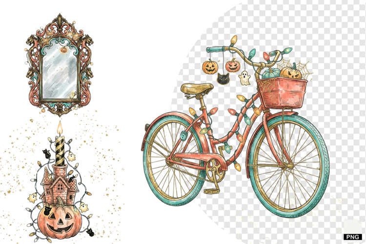 Pastel Halloween Clipart