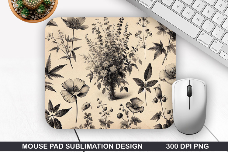 Vintage Mouse Pad Sublimation PNG Design - Mouse Pad PNG