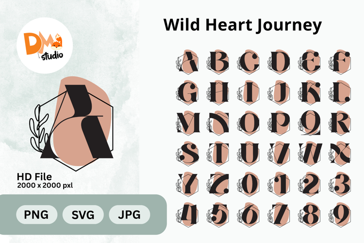 Wild Heart Journey Monogram