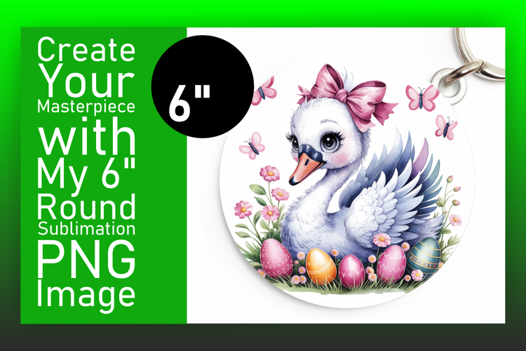 Gorgeous Circle Design for Sublimation , Cute Easter