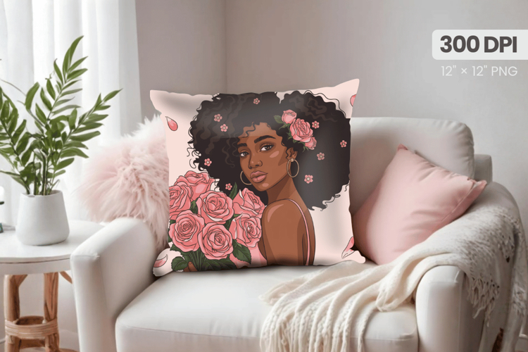 Black Girl Afro Png Image 8
