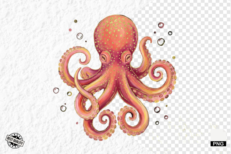 Coastal Octopus PNG Clipart