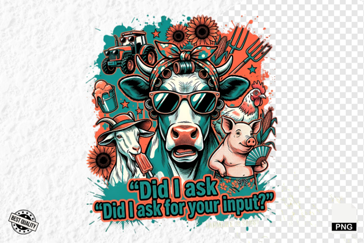 Farm Animals PNG Sublimation - Summer Animal