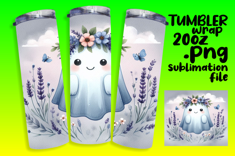 EXCLUSIVE 20oz Tumbler Design , Cute Ghost