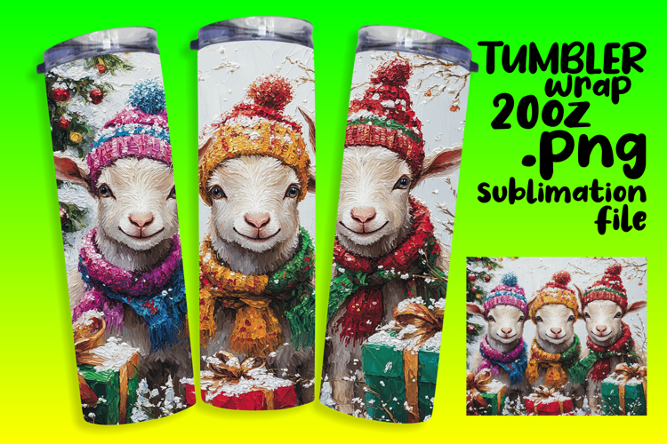 GRACEFUL 20oz PNG Tumbler Wrap , Cute Xmas