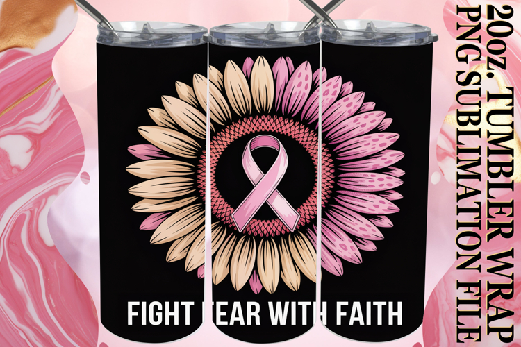 JOYFUL NIGHTS 20oz TUMBLER WRAP, Breast Cancer