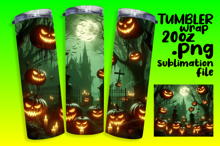 CHARMING 20oz Tumbler Template , Horror Halloween