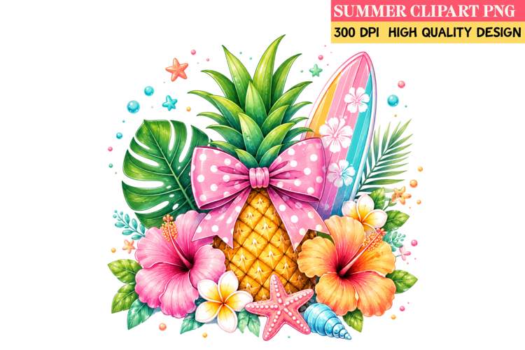 Summer Whimsical Clipart,Summer png,Beach Sublimation png
