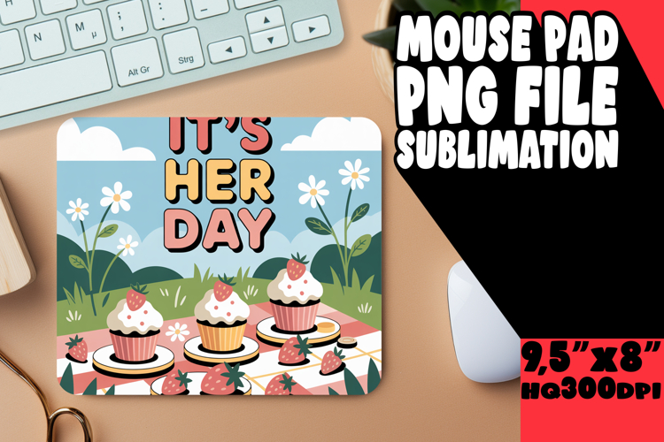 ENCHANTED mouse pad PNG Magic, Girl Quote