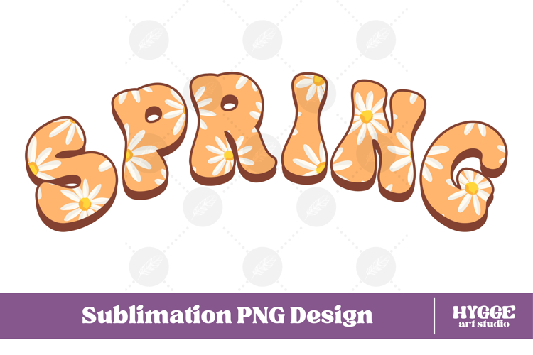 Floral Spring Png Retro Flowers Sublimation Daisy Daisies