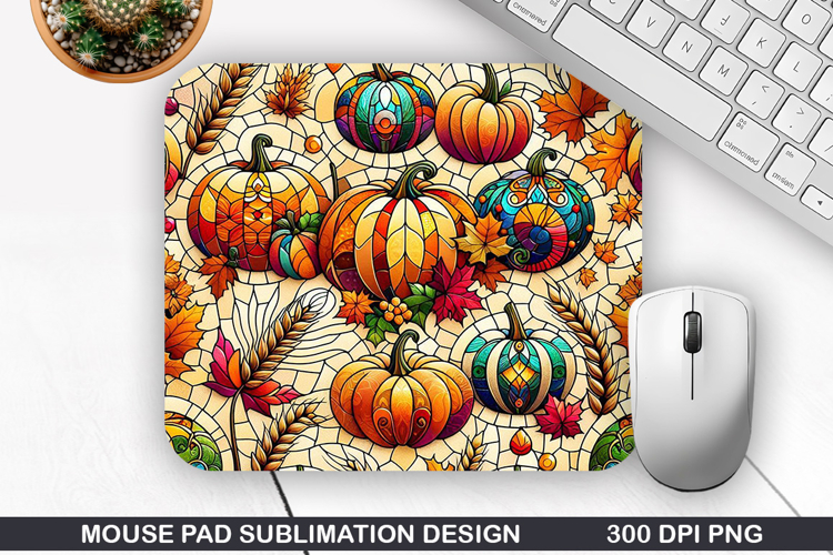 Pumpkin Mouse Pad Sublimation, Halloween Mouse Pad PNG