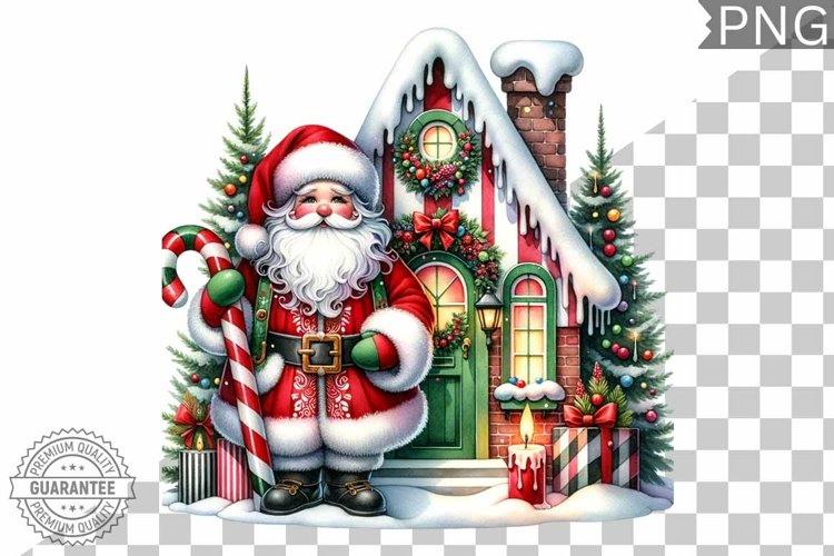 Santa Christmas Clipart Image 7